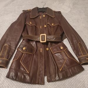 Taylor Chocolate Brown Leather Jacket
